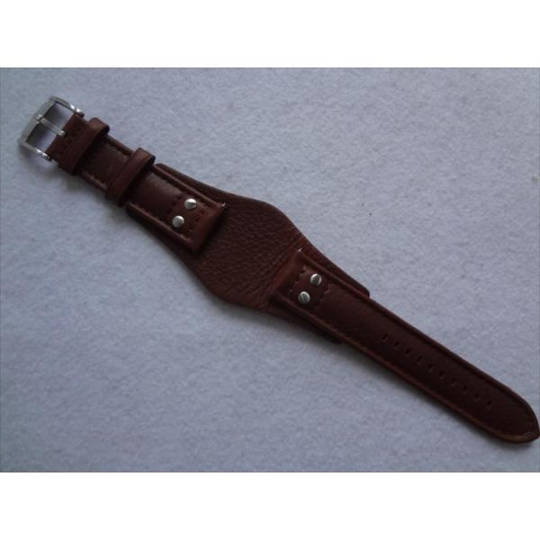 Fossil フォッシル 純正 ベルト JR1471 用 22mm 台座タイプ レザーバンド 茶 ブ...