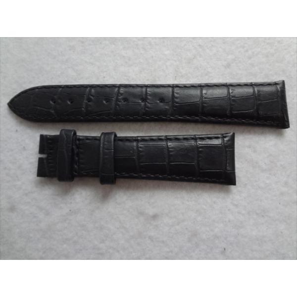 Longines ロンジン 純正 レザーベルト 20mm 腕時計 バンド 黒 ブラック