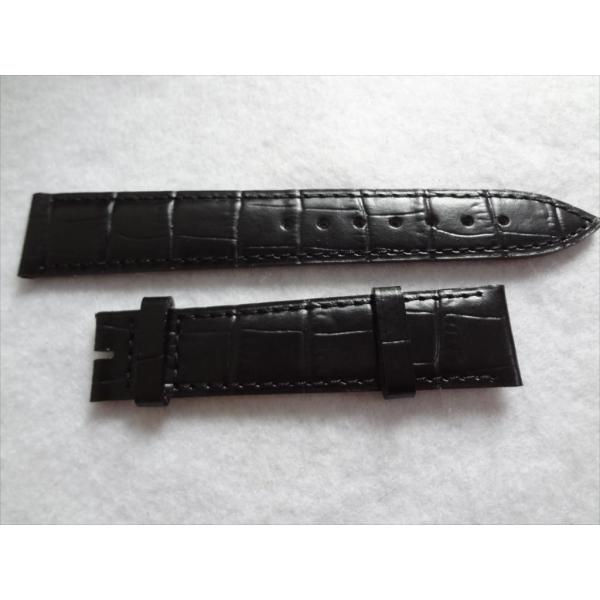 Longines ロンジン 純正 レザーベルト 18mm 腕時計 バンド 黒 ブラック