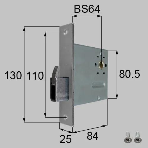 リクシル(トステム) QDJ696 サブ錠 玄関ドア部品