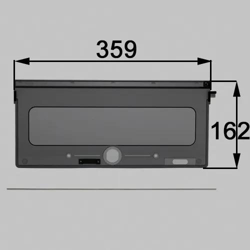 リクシル(TOEX) UPE01020A ポスト 裏フタ（Ｕ・Ｎ・Ｓ型１Ｂ用）　GRY 門まわり部品
