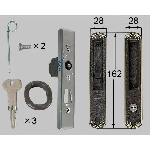 リクシル(トステム) ZJP27C 引分内外錠セット 玄関引戸部品