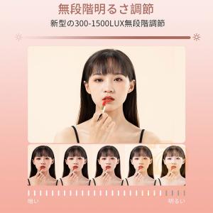 女優ミラー 卓上ミラー 化粧鏡 拡大鏡 ライト...の詳細画像5