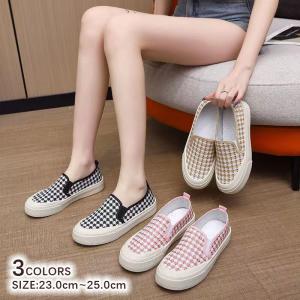 ズック靴 レディーススリッポンデッキシューズ ドライビングシューズ