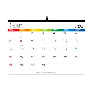 カレンダー 壁掛け A2 2024年 1月始まり...の商品画像