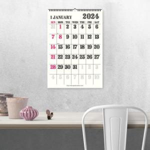 カレンダー 壁掛け B3 2024年 1月始ま...の詳細画像1