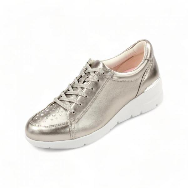 FITJOY フィットジョイ 靴 スニーカー エタン 羊革 スワロフスキー 超軽量