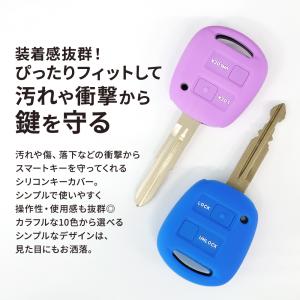 シリコン キーカバー 2ボタン おしゃれ 車 ...の詳細画像1