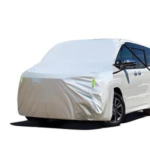 LINFEN ボンネットカバー 車 カバー 裏起毛タイプ ハーフカバー