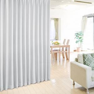 Deconovo 遮光カーテン 幅150cm丈178cm 2枚入 ドレープカーテン おしゃれ UVカット 断熱 節電対策 昼夜目隠し グレーホワ