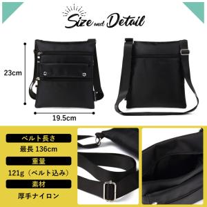サコッシュ バッグ ボタン式 斜め掛け ショル...の詳細画像3