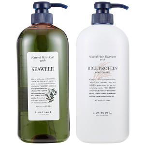 ナチュラルヘアソープ ウィズ SW シーウィード 720ml & ナチュラルヘアトリートメント ウィズ RP ライスプロテイン 720g ルベル セット