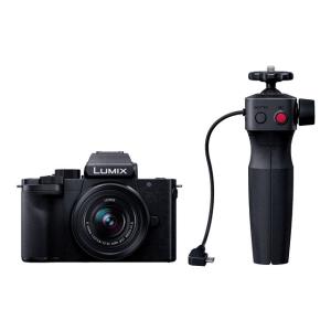 パナソニック Gシリーズ コンパクトカメラ LUMIX 小型 軽量ボディ 高画質撮影 静止画性能 トライポッドグリップ同梱 デジタル一眼カメラ/レンズキット DC-G100V｜edenden