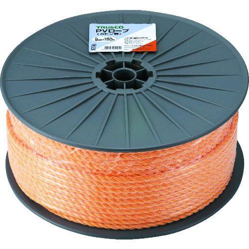 トラスコ TRUSCO R-9150PV ＰＶロープ ３つ打 線径９ｍｍＸ長さ１５０ｍ R9150P...