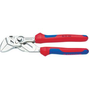 あすつく対応 「直送」 クニペックス KNIPEX 8605-180 プライヤーレンチ コンフォートハンドル １８０ｍｍ 8605180｜edenki