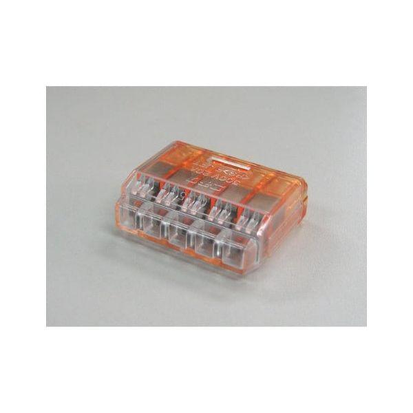 あさってつく対応 ニチフ QLX 5 クイックロック 差込形電線コネクタ QLX5（50個入） 橙透...