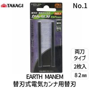 高儀 TAKAGI 1401536 EM 替刃式電気カンナ用替刃 82mm No.1 EARTH MAN かんな刃 替刃式電気かんな用｜edenki