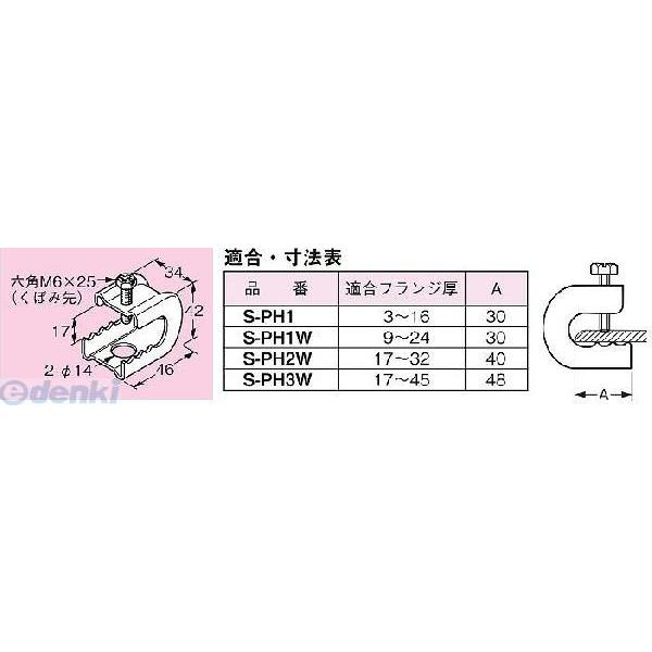 あさってつく対応 ネグロス電工 S-PH1 【20個入】パイラック 一般形鋼用【ステンレス製】 SP...