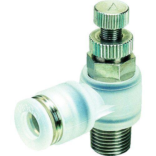 あすつく対応 「直送」 日本ピスコ PJSC601A スピードコントローラ エルボ ＰＰタイプ φ６...