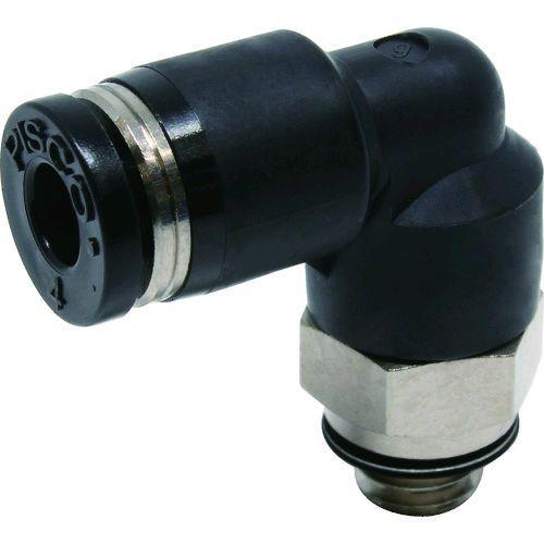 あすつく対応 「直送」 日本ピスコ PL4M6 チューブフィッティング エルボ 適合外径４ｍｍ 接続...