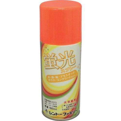 あすつく対応 「直送」 シントー  28041 蛍光スプレー レッド １８０ＭＬ シントーファミリー...