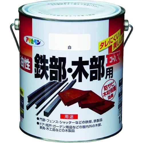 あすつく対応 「直送」 アサヒペン 580405 油性鉄部・木部用ＥＸ１．６Ｌ 白 580405 t...