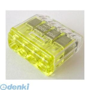 あすつく対応 「直送」 オーム電機 00-4845 クイックロック 差込形電線コネクタ 極数４ 黄透...