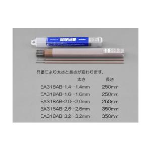 エスコ EA318AB-1.6 φ１．６ｍｍ／　２００ｇ　溶接棒（軟鋼低電圧用） EA318AB1.6【キャンセル不可】｜edenki