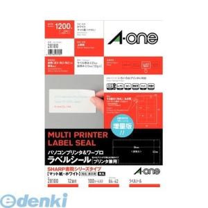 あさってつく対応 A-one エーワン 28180 パソコンプリンタ＆ワープロラベルシール［プリンタ...