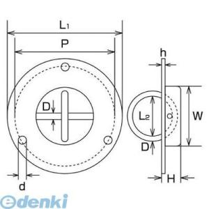 水本機械製作所 UR3 ステンレス 埋め込みリ...の詳細画像1