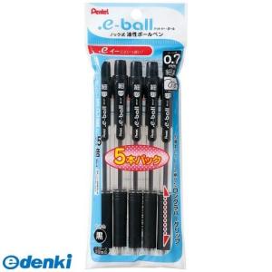 ぺんてる  XBK127-5 ドットeボールBK127黒 5本パック XBK1275 ノック式油性ボールペン e油性ボールペン07 ボールペンの商品画像