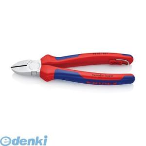 あすつく対応 「直送」 クニペックス KNIPEX 7005-180TBK 電工ニッパー落下防止 １８０ｍｍ 7005180TBK｜edenki