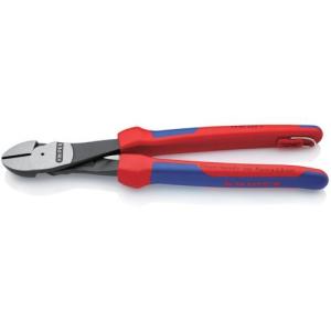 あすつく対応 「直送」 クニペックス KNIPEX 7402-250TBK 強力型ニッパー 落下防止 ２５０ｍｍ 7402250TBK｜edenki