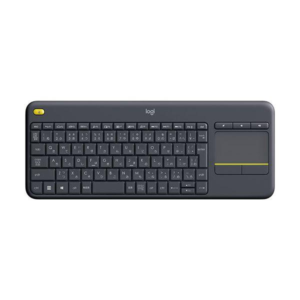 【個数：1個】K400PBK 直送 代引不可 ロジクール logicool ワイヤレスタッチキーボー...