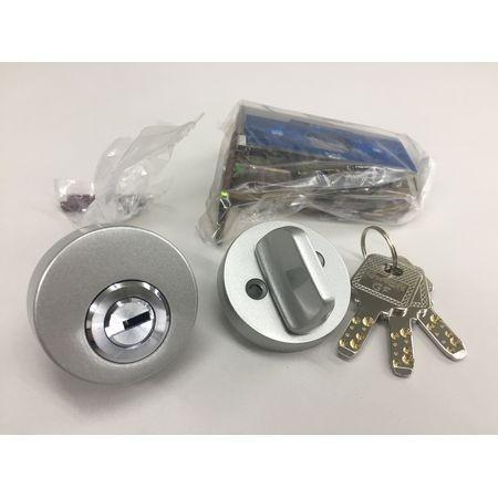 川口技研  SF-5MS B/S51MM 本締錠【シリンダー錠】 塗装シルバー B／S51 サムター...