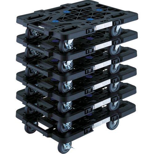 ＴＲＵＳＣＯ  MPK-500JS-BK-M6  まとめ買い 樹脂製平台車 ルートバン ＭＰＫ−５０...