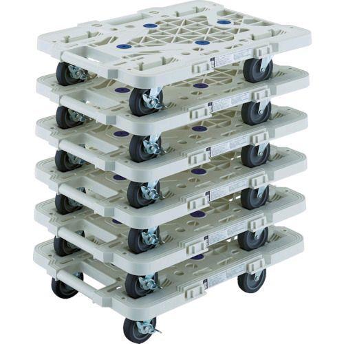 ＴＲＵＳＣＯ  MPK-500JS-W-M6  まとめ買い 樹脂製平台車 ルートバン ＭＰＫ−５００...