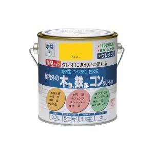 ニッペホームプロダクツ  4976124420818 水性つやありEXE イエロー 0．7L 万能塗料 NIPPONPAINT