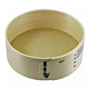 4969968332676 大五郎 国産ヒノキ 丸フルイ 21cm 真中 80目 【0．38mm目】 国産桧