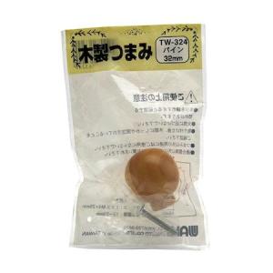 和気産業 4903757163249 TW−324 木製つまみ パイン 横幅32mmX設置面15mmX高さ35mm WAKI