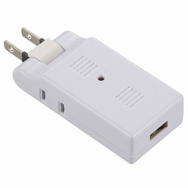 オーム電機 00-5041 USB充電ポート1口・雷ガード付タップ 2個口（ホワイト） HS−TM2...