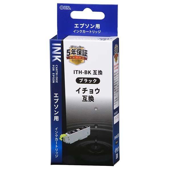 オーム電機 INK-EITHB-BK エプソン用 イチョウ ITH-BK互換インク（ブラック×１） ...