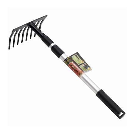 カネコ総業 4989921935386 軽いアルミ製 3段伸縮式 8本爪レーキ