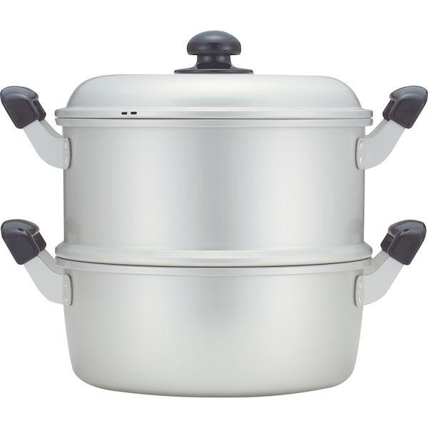 4977449121688 北陸アルミニウム ゆうげ紀行蒸し器セット24cm アルマイト AMSN4...