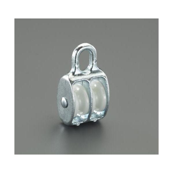 エスコ EA987HK-21 20mm／2車アイ ナイロンプーリー EA987HK21【キャンセル不...