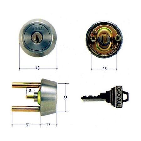 GOAL ゴール S-TX 34-33 (11) 扉厚34-37MM 取替用シリンダー STX343...
