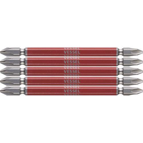 ベッセル VESSEL GS5P2110 剛彩ビット ５本組 両頭 ＋２×１１０ｍｍ 両頭剛彩ビット...