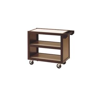 【1個入】4988484453399 ヤマコー エコノミーサービスワゴンブラウン手付き45339