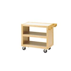 【1個入】4988484453511 ヤマコー エコノミーサービスワゴンナチュラル手付45351