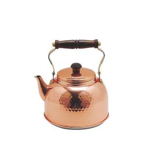 和平フレイズ やかん 2.4L ガス火専用 千歳 銅製 日本製 純銅 木柄丸型